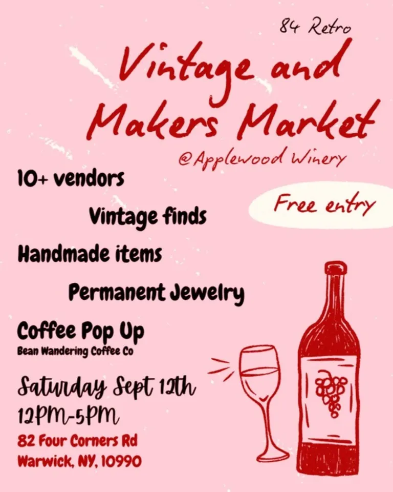 Vintage and Makers Market @ Applewood Winery