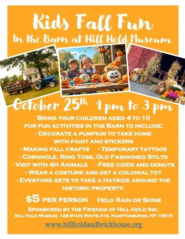 Kids Fall Fun in the Barn at Hill Hold Museum