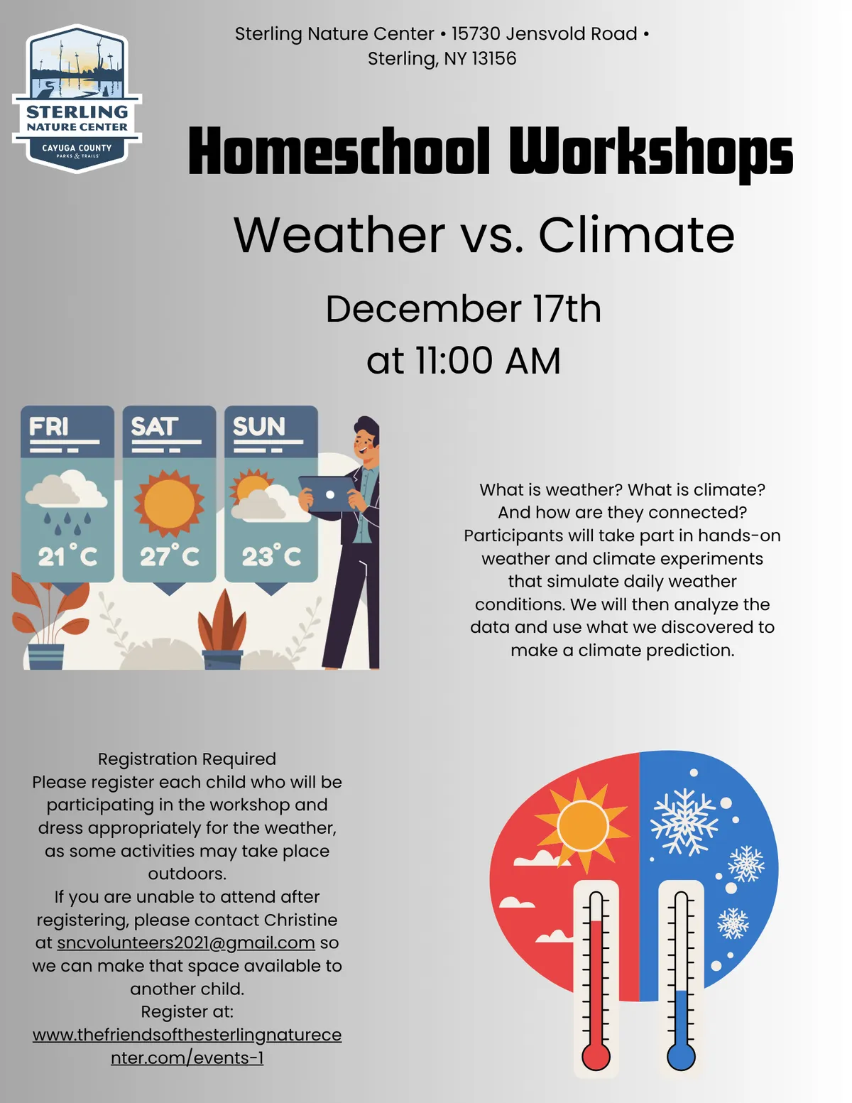 Single Event Home School Workshop: Weather Vs Climate