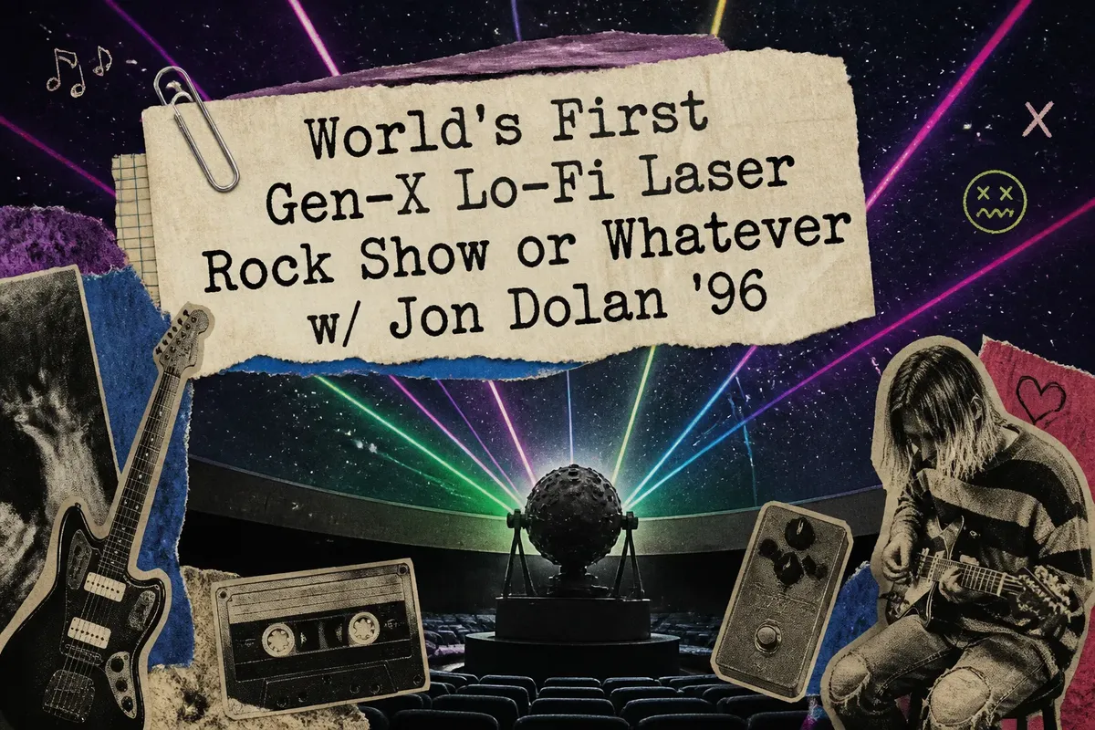World's First Gen-X Lo-Fi Laser Rock Show or Whatever w/ Jon Dolan '96