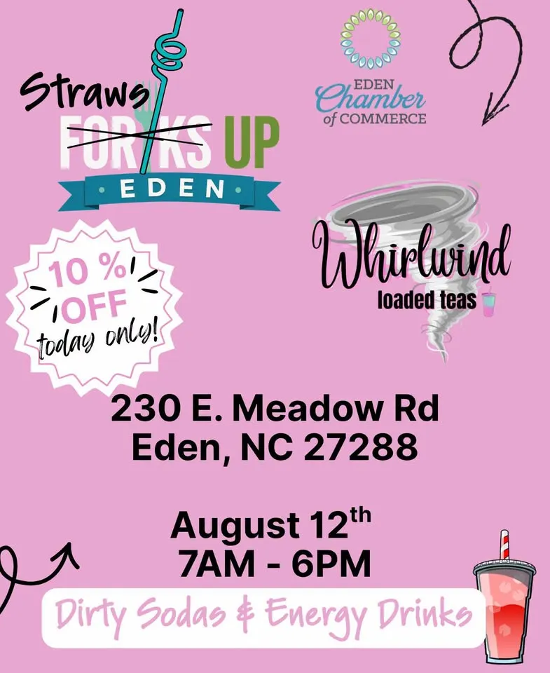 🥤 Straws Up, Eden at Whirlwind Loaded Teas!🥤