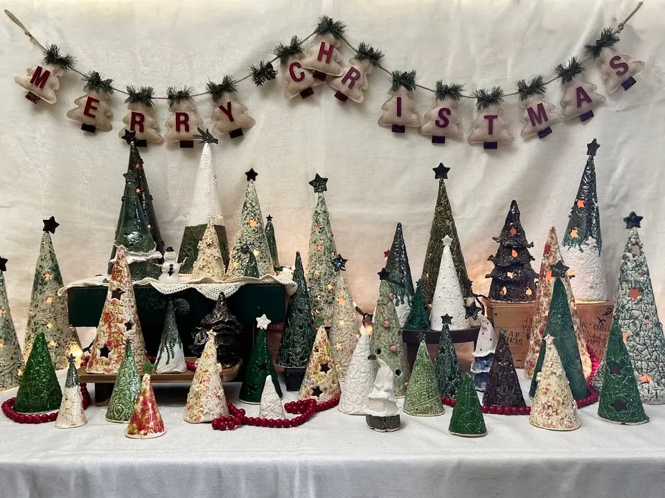 Christmas Tree and Angel Luminary Pottery Workshop