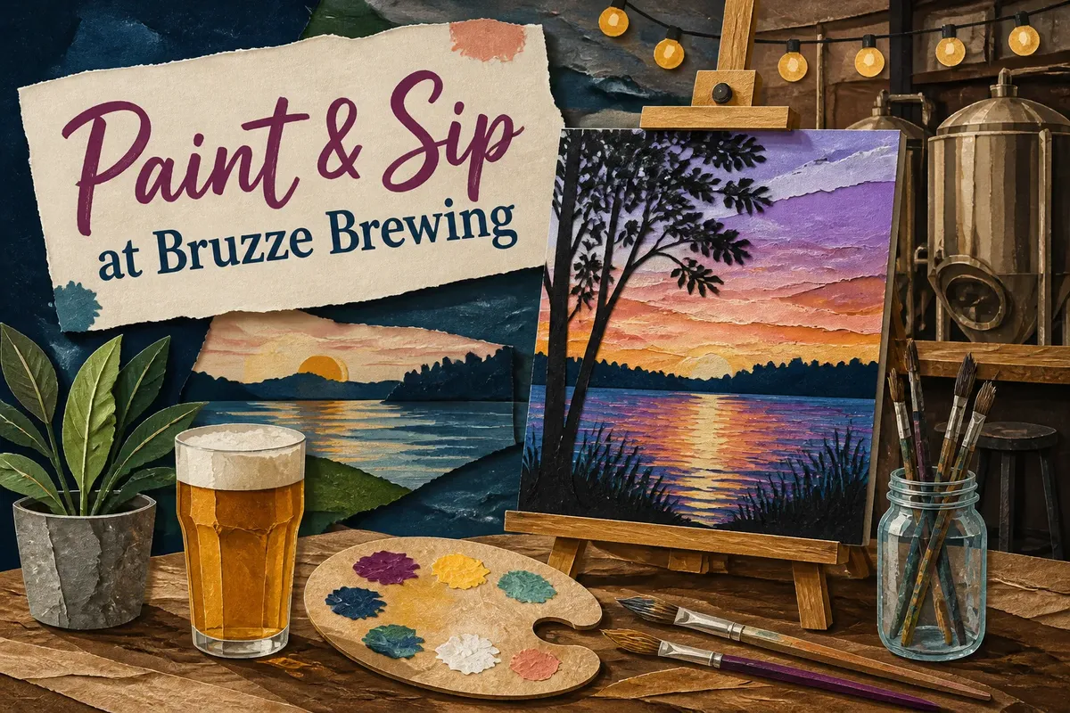 Paint & Sip at Bruzze Brewing