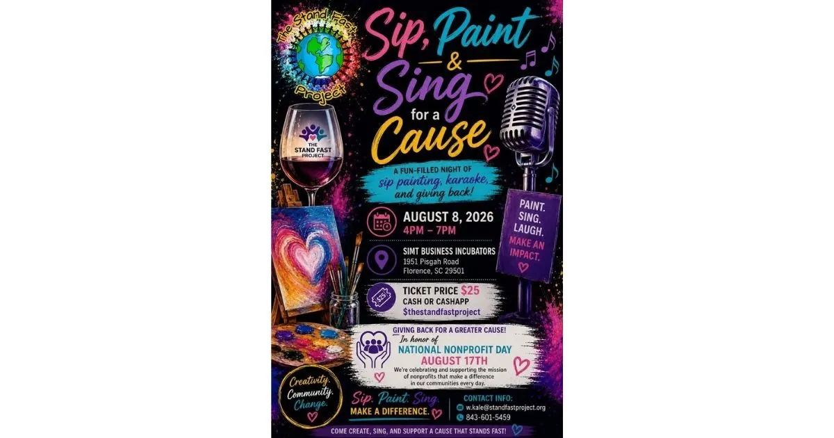 Sip, Paint & Sing for a Cause