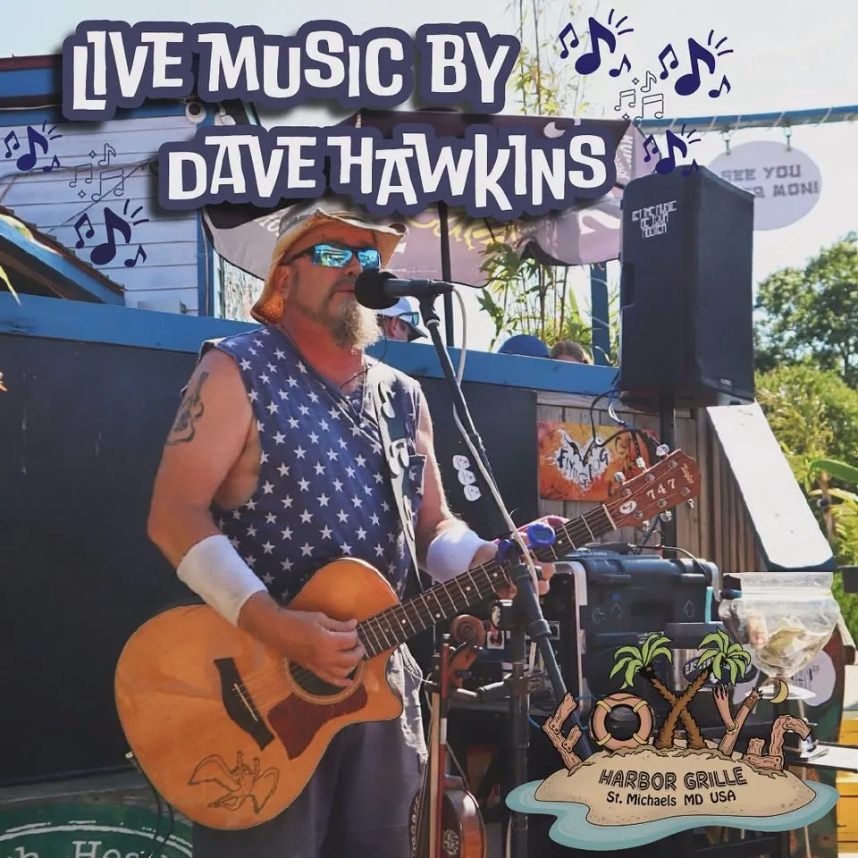 Live music at Foxy’s! Dave Hawkins! 🎶🎶
