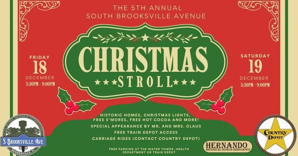 The Fifth Annual South Brooksville Avenue Christmas Stroll