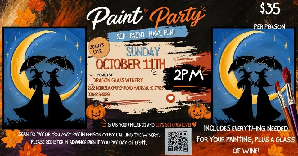 Paint & Sip Party @ Dragon Glass Winery