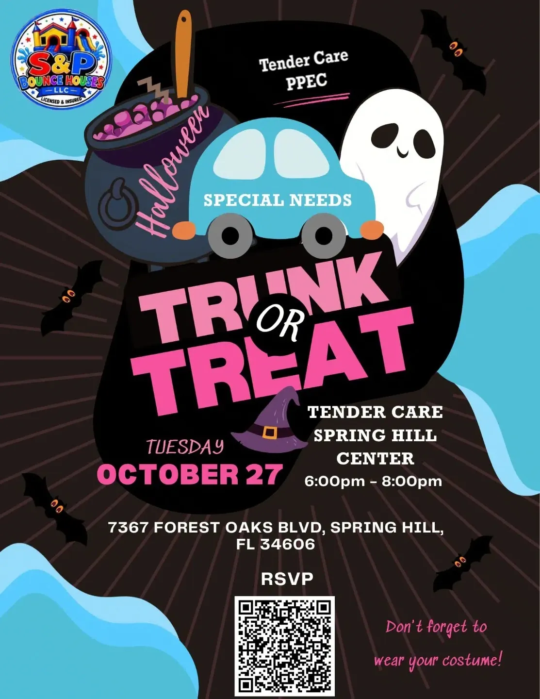 2nd Annual Special Needs Trunk or Treat Tender Care PPEC Spring Hill