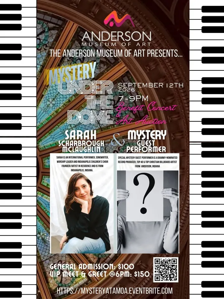 Stay tuned for new date! Mystery Under the Dome & Sarah Scharbrough McLaughlin Concert @AMOA!