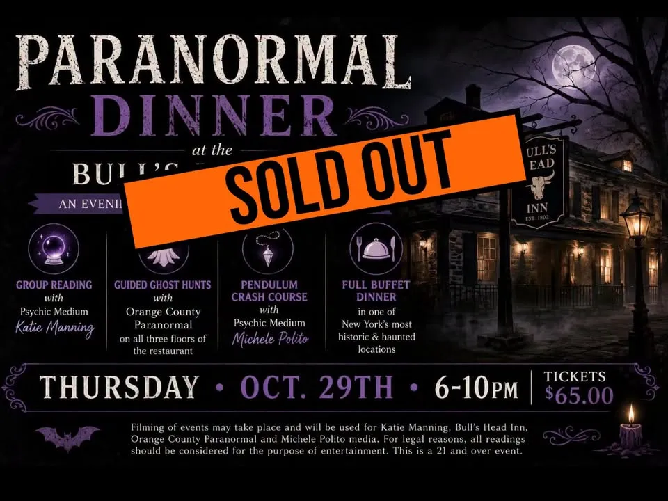 SOLD OUT - Spirit's of the Bull's Head Inn: A Paranormal Dinner Experience