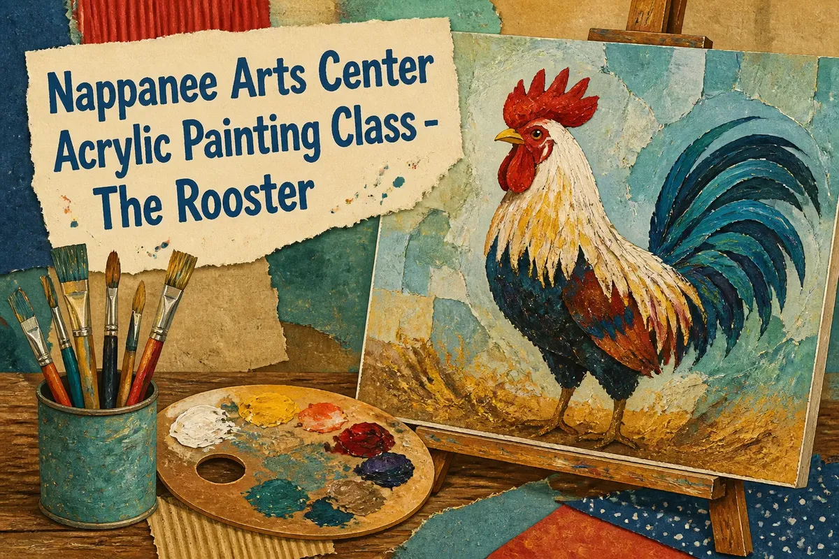 Nappanee Arts Center Acrylic Painting Class - The Rooster