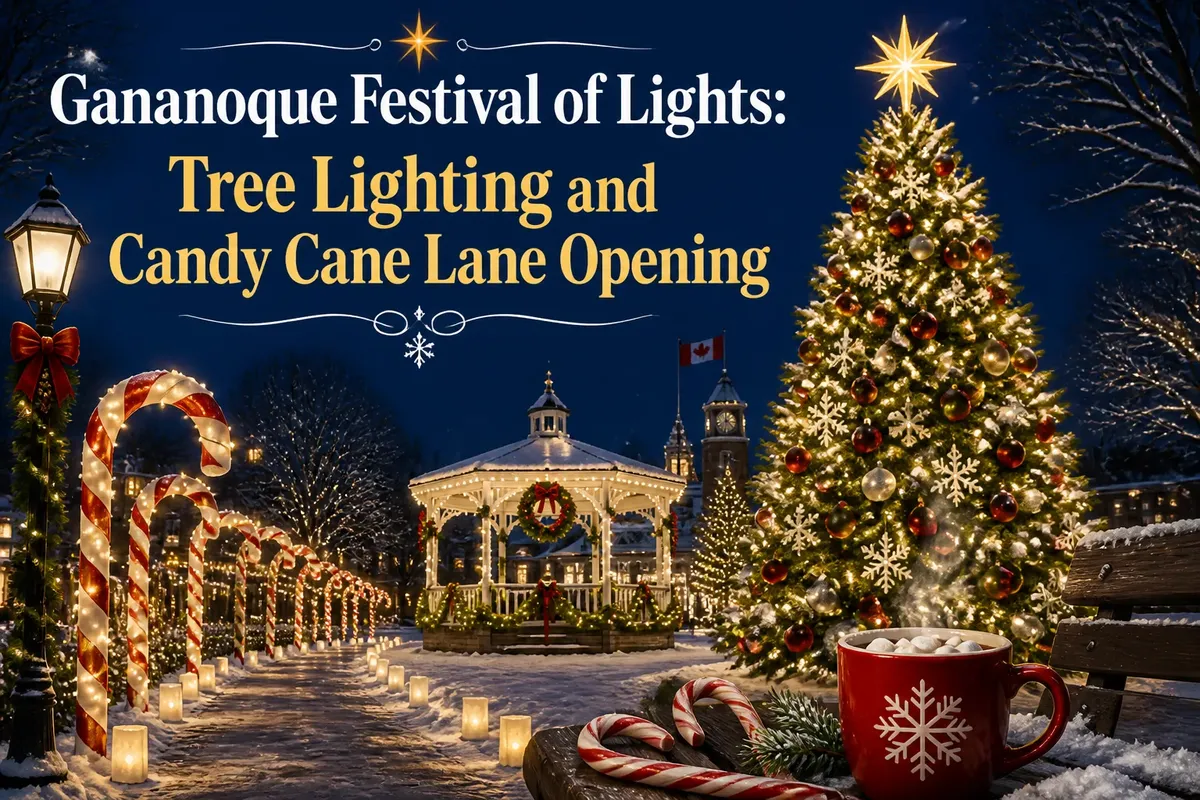Gananoque Festival of Lights: Tree Lighting and Candy Cane Lane Opening