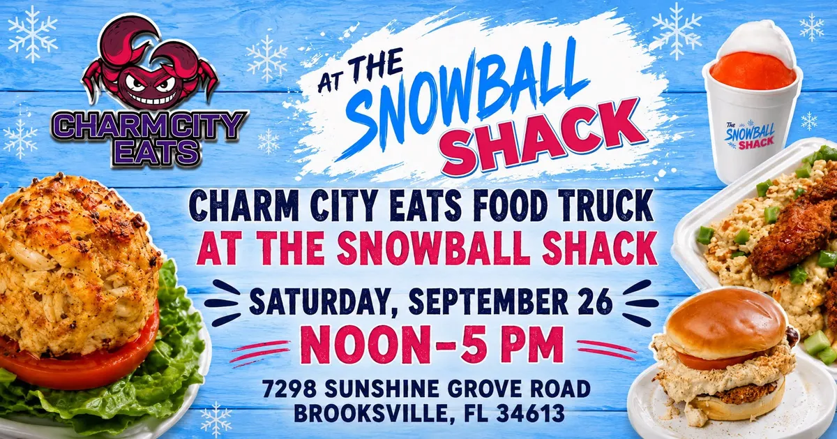 Charm City Eats Food Truck at The Snowball Shack