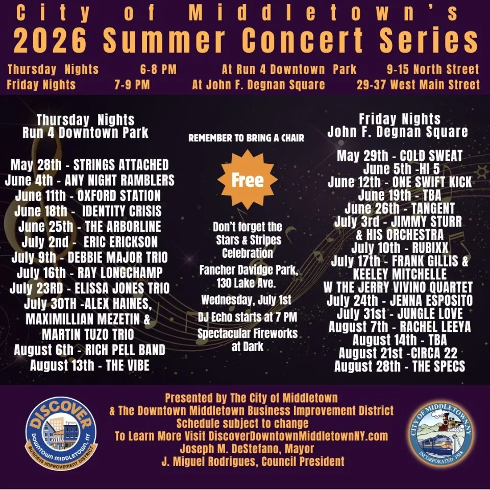 City of Middletown's Summer Concert Series - Thursdays
