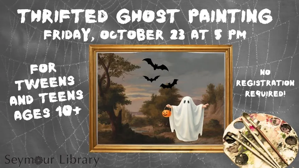 Single Event Thrifted Ghost Painting