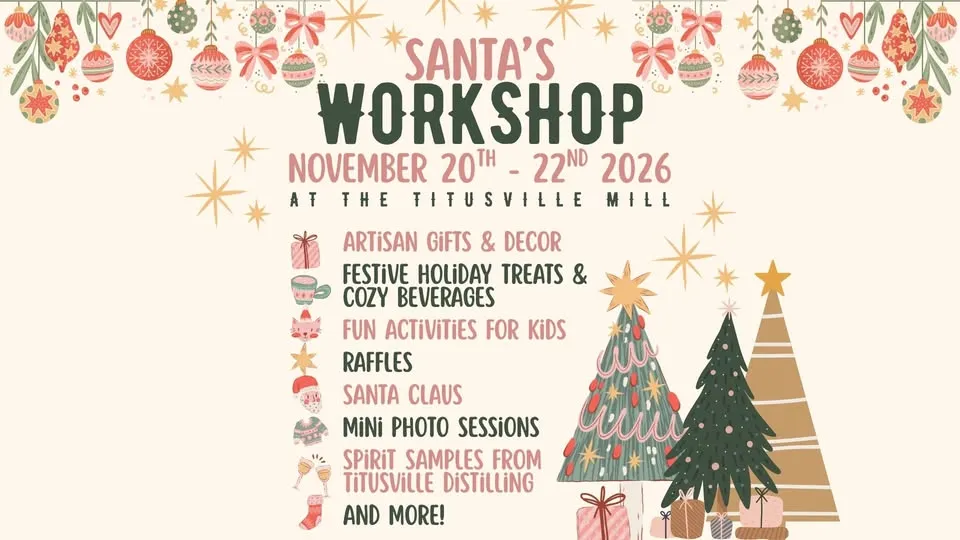 5th Annual Santa's Workshop at The Titusville Mill