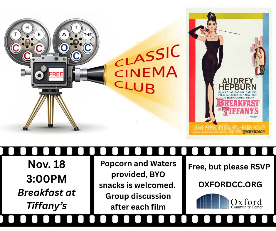 OCC Cinema Club presents 'Breakfast at Tiffany's'