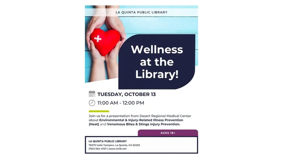 Single Place Template Wellness at the Library!