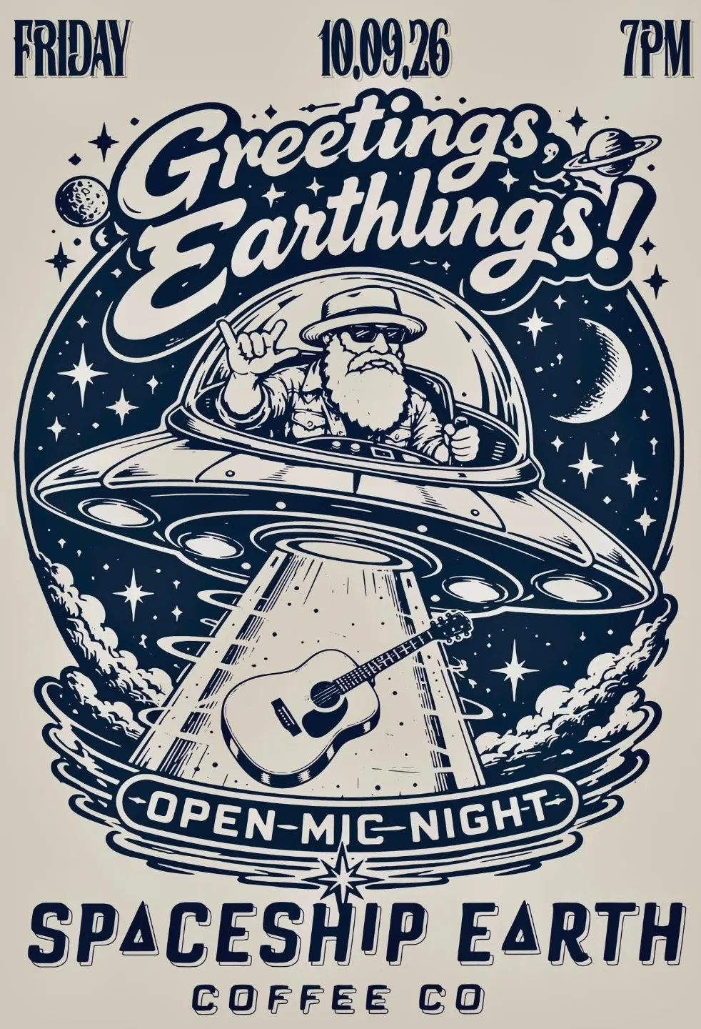 Spaceship Earth Coffee Co Open Mic Night