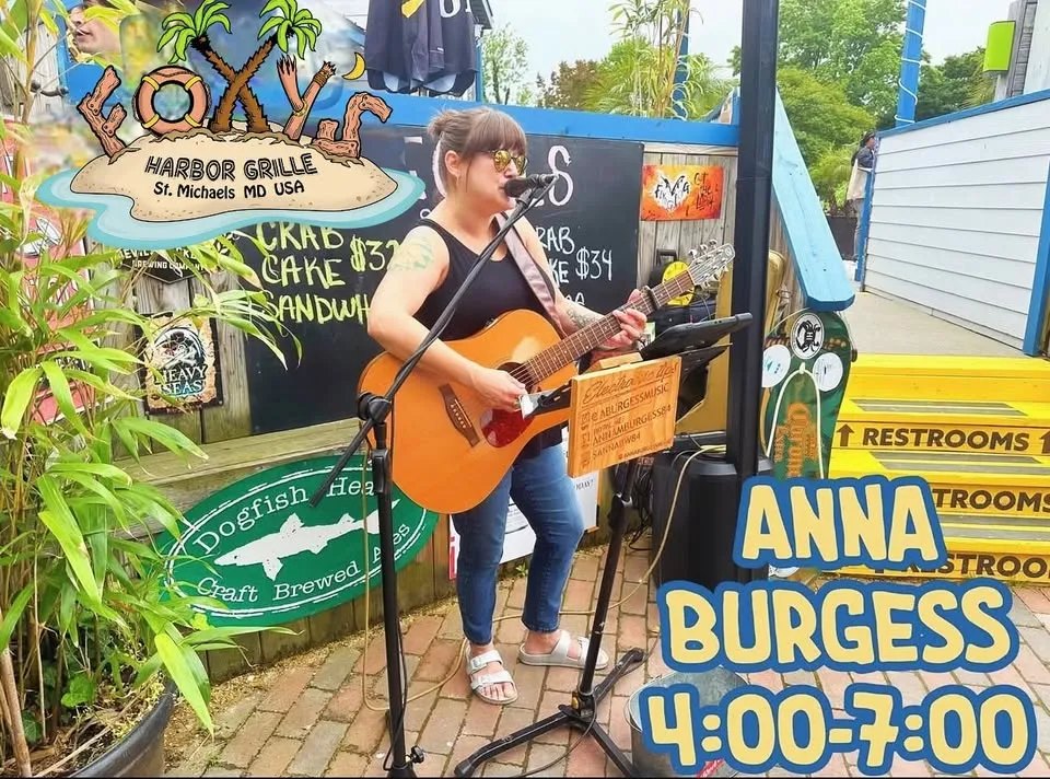 Live music at Foxy’s! Anna Burgess! 🎶🎶