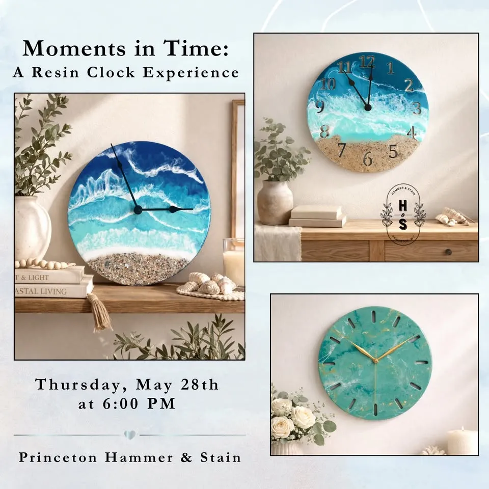 Moments in Time: A Resin Clock Experience
