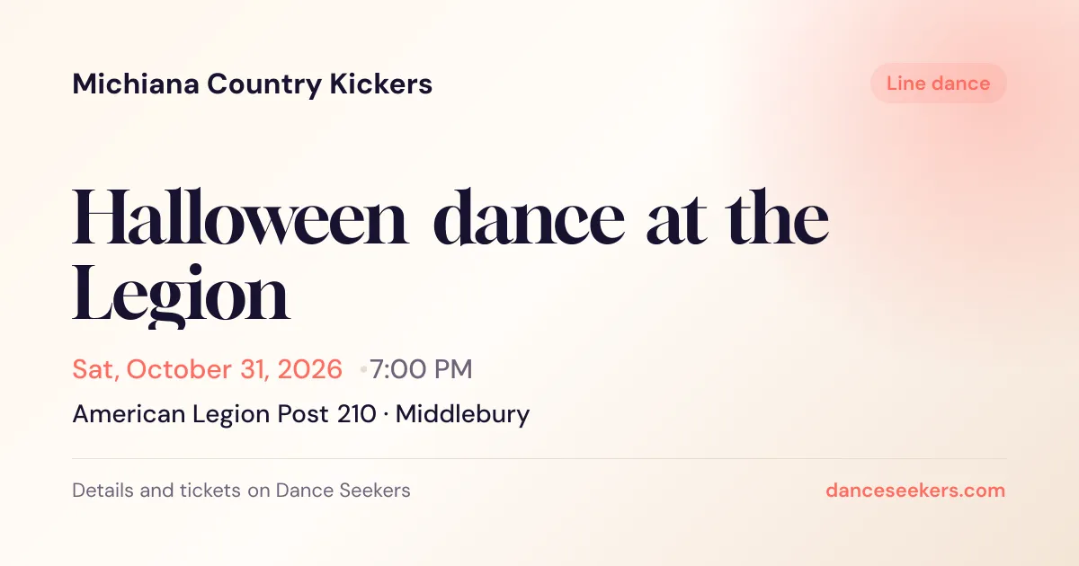 Halloween dance at the Legion