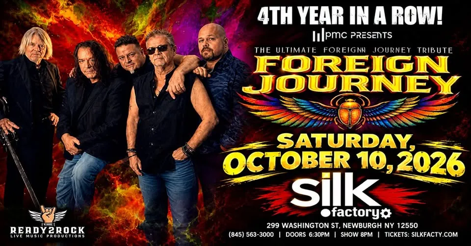 Foreign Journey "The Ultimate Foreigner Journey Tribute" Returns To Silk Factory