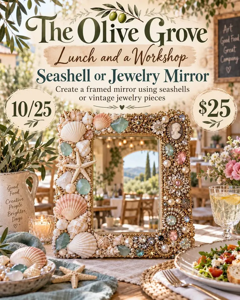 Seashell Jewelry Mirror