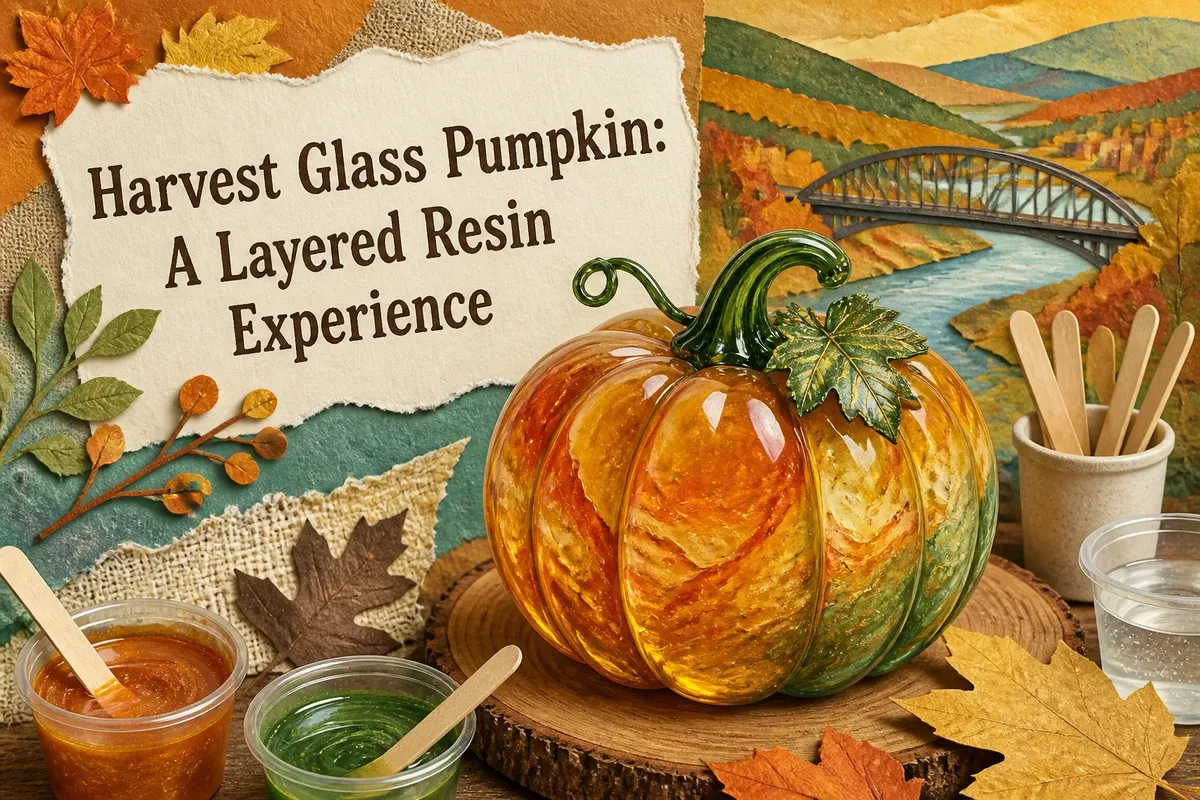 Harvest Glass Pumpkin: A Layered Resin Experience