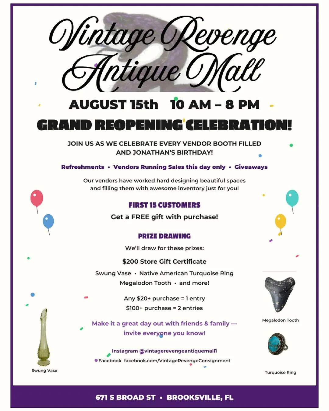Milestone Celebration / Birthday Celebration / Grand Re-Opening