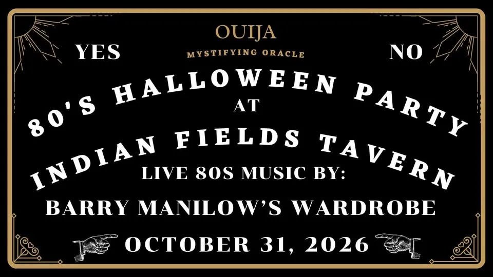 80's Halloween Party @ Indian Fields Tavern