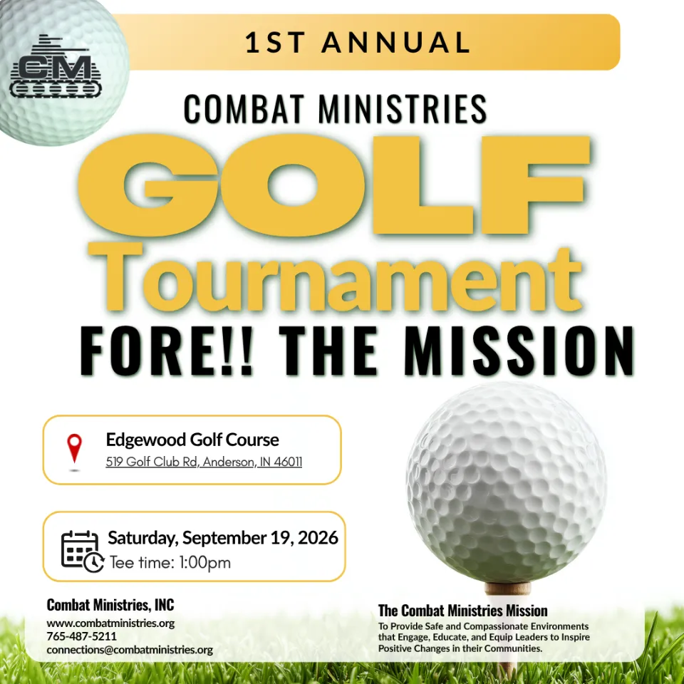 Combat Ministries Golf Fundraiser "Fore!!" the Mission