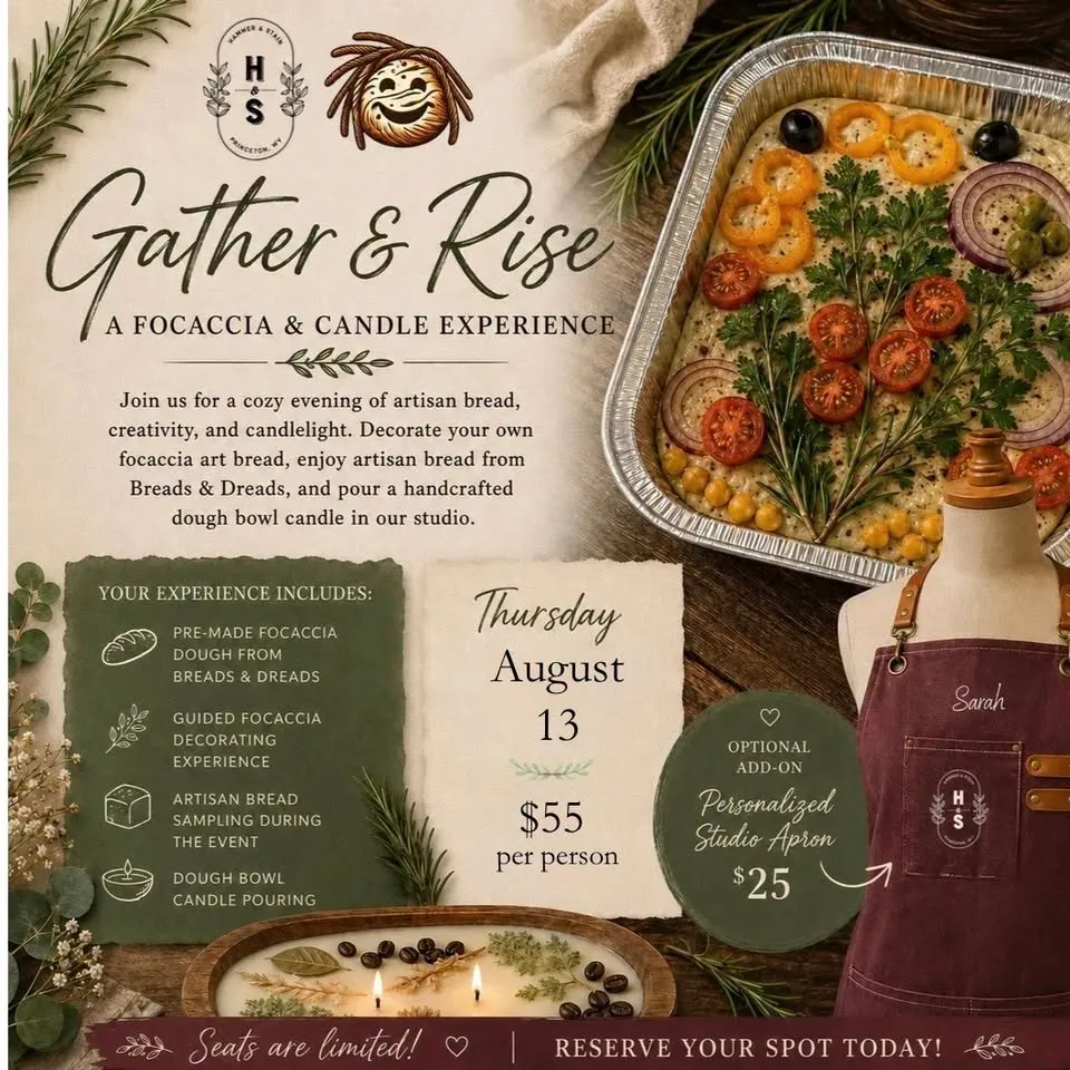 Gather & Rise: A Focaccia & Candle Experience