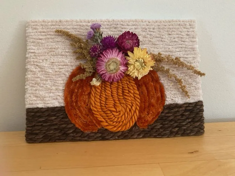 Pumpkin Bouquet Yarn “Painting”