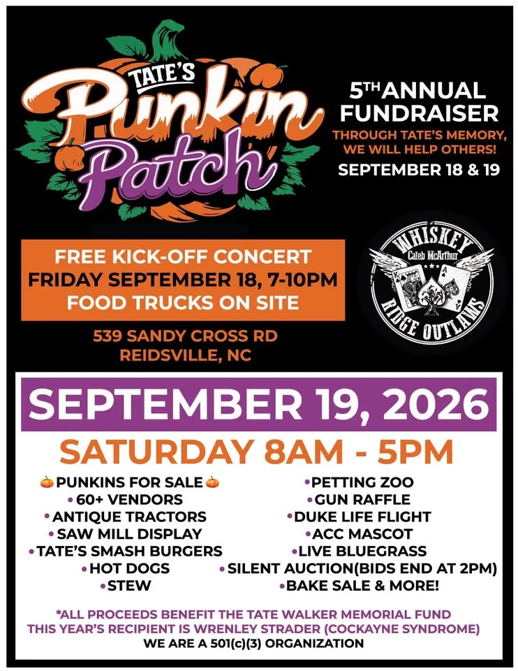 Tate's Punkin Patch 2026