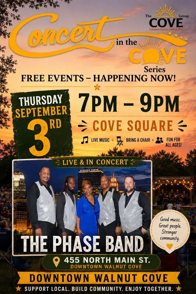 Concert In The Cove Series with The Phase Band