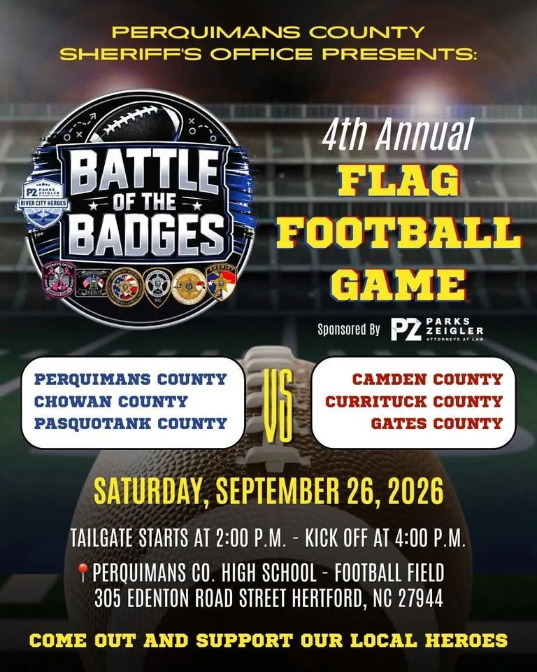 Battle of the Badges Flag Football Game Sponsored by Parks Zeigler Attorneys At Law