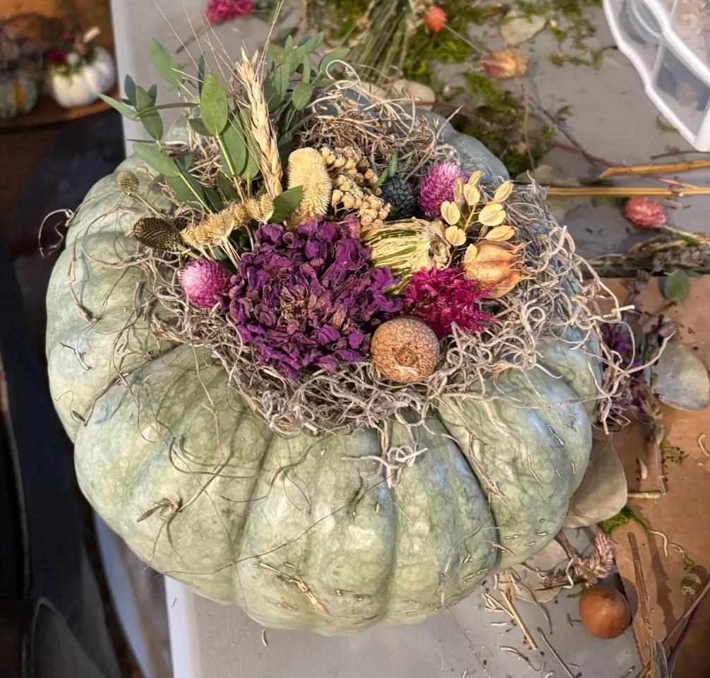 Dried Floral Pumpkin Workshop
