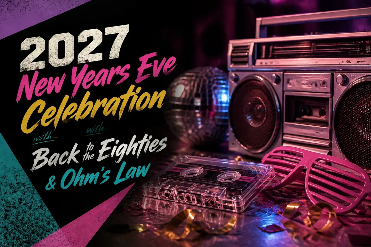 2027 New Years Eve Celebration with Back to the Eighties & Ohm's Law