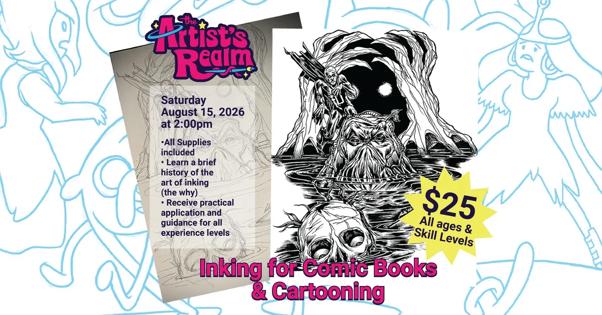 Inking for Comic Books and Cartooning with Billy Merryman