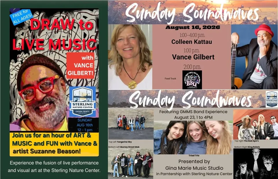 August Sunday Soundwaves at the Sterling Nature Center