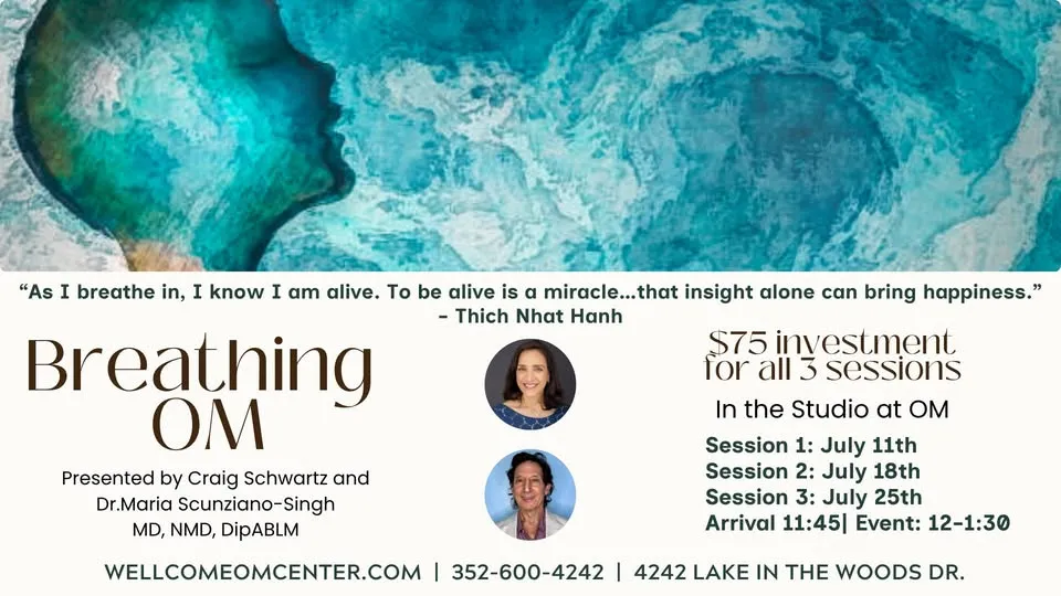 Breathing OM: A 3 Part Series with Dr. Maria & Craig Schwartz