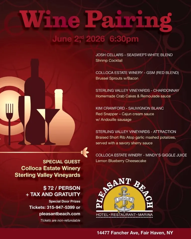 Single Event Wine Pairing