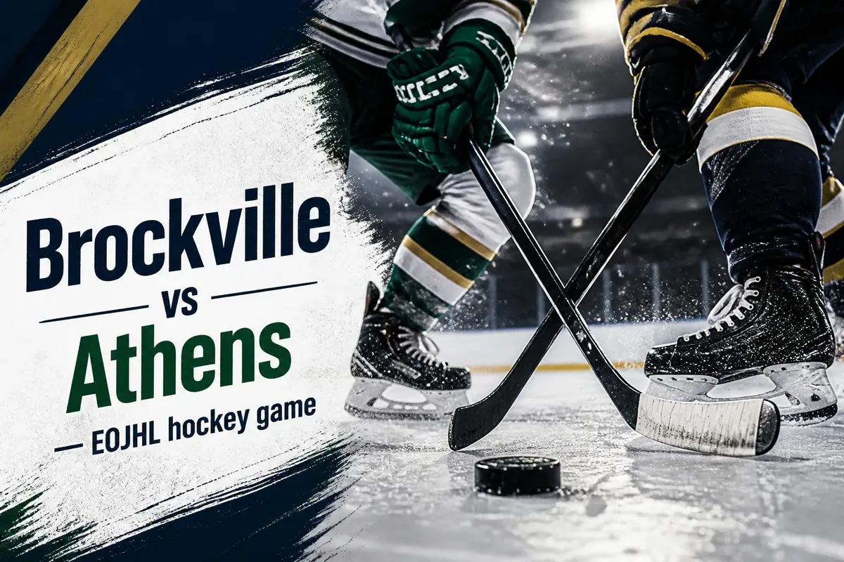 Brockville vs Athens — EOJHL hockey game