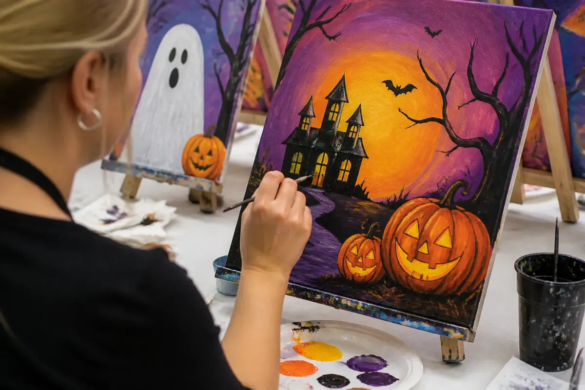 Nappanee Arts Center Acrylic Painting Class- Halloween Fun