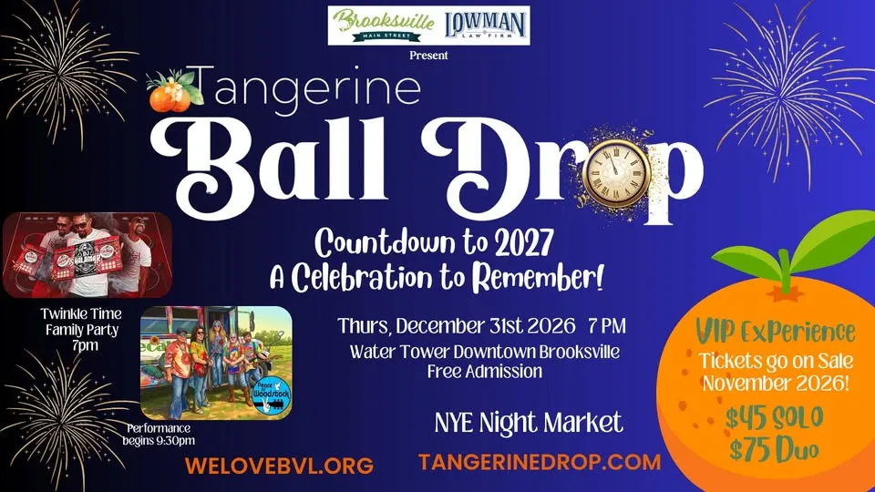 NYE Tangerine Ball Drop 2026