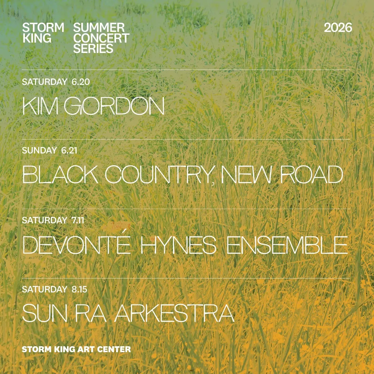 Storm King Art Center Summer Concerts
