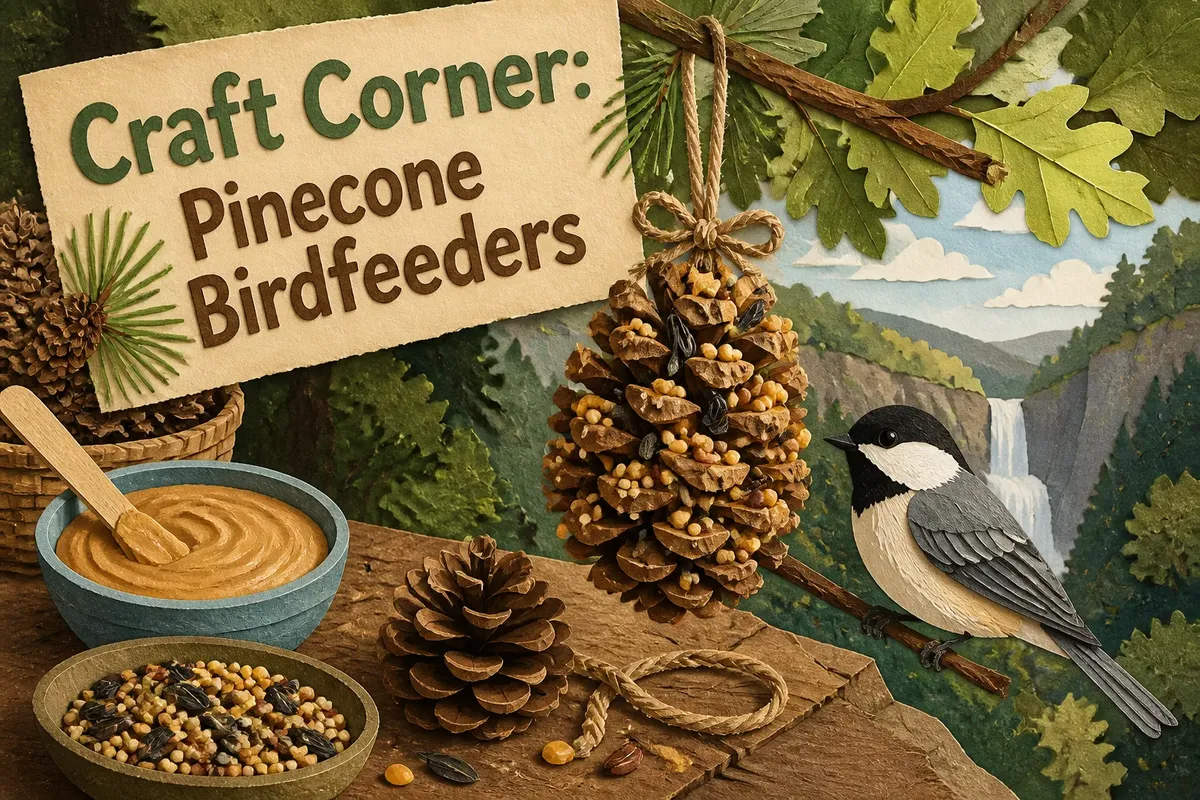 Craft Corner: Pinecone Birdfeeders
