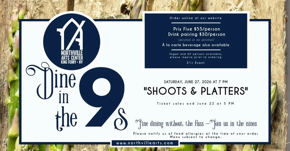Single Event June 27 at 7 PM - Dine in the 9s: "Shoots & Platters"