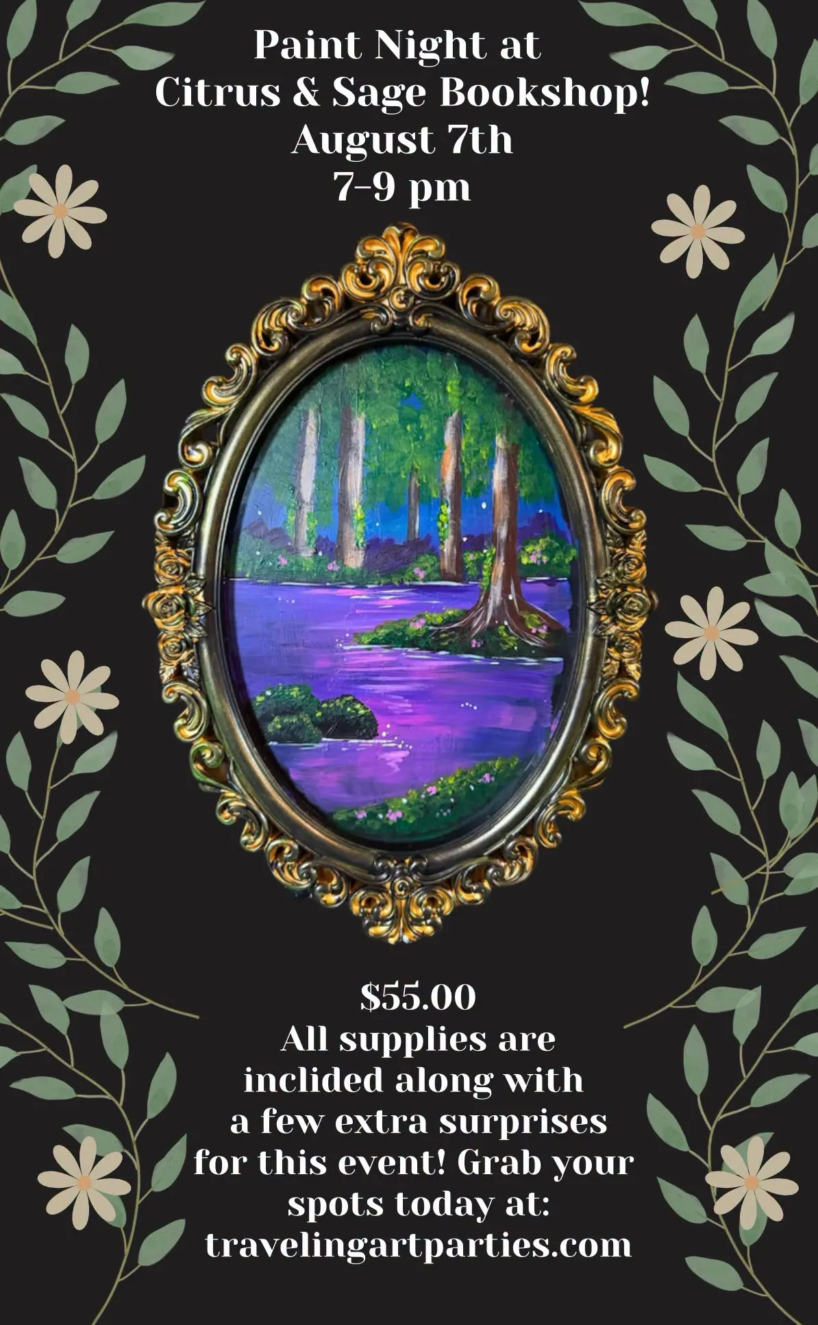 Paint Night at Citrus & Sage Bookshop!
